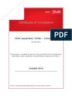 Certificate of Completion: HVAC Equipment: Chiller - Introduction