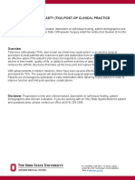 Total Knee Arthroplasty (Tka) Post-Op Clinical Practice Guideline