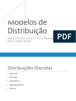 Modelos de distribuição discretas e contínuas