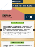Remdesivir: Benefits and Risks: Submitted by