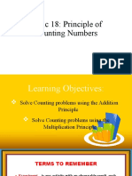 Topic 18: Principle of Counting Numbers