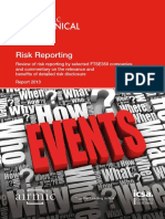 FTSE350 Risk Reporting Review