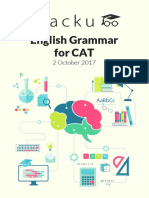 English Grammar For CAT