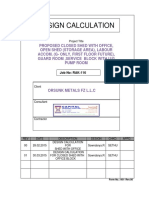 Design Calculation Closed Shed With Office Block