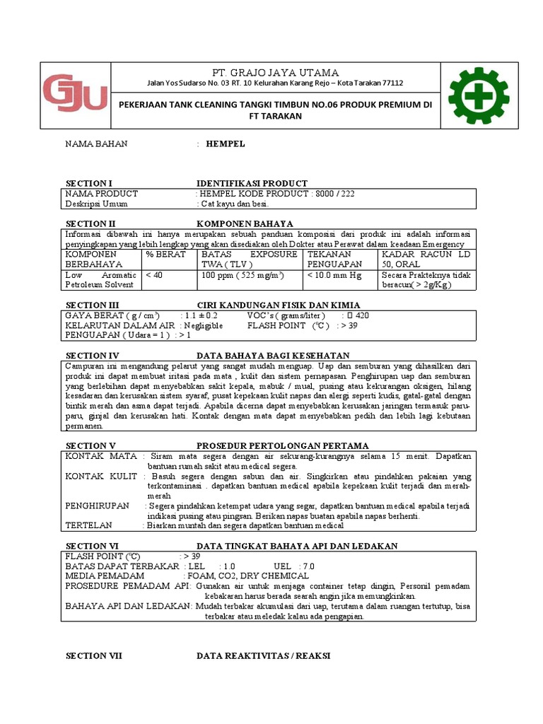 MSDS Cat | PDF