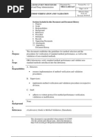 Methods, Method Verification and Validation