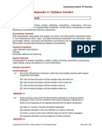 Appendix C: Syllabus Content: GA General Aptitude