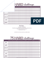 75 Hard Printable