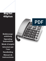 Amplicomms Bigtel 40 Plus Extra Loud Phone Manual En