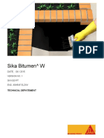 Sika Bitumen W: Technical Depatement