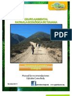 Cerro Bola Patrulla Ecológica de Tijuana Recomendaciones Caminatas Ecológicas