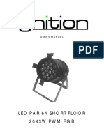 Led Par 64 Short Floor 20X3W PWM RGB: User'S Manual