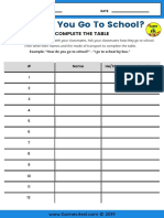 Transportation Worksheet Complete The Table