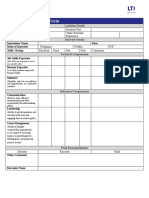 Interview Assessment Form: Candidate Name Business Unit Position Total / Relevant Experience