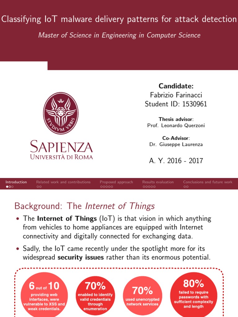 IoT Malware Delivery Pattern Classification | PDF | Internet Of Things ...