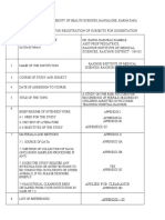 Proforma For Registration of Subjects For Dissertation: Appendix-Ic