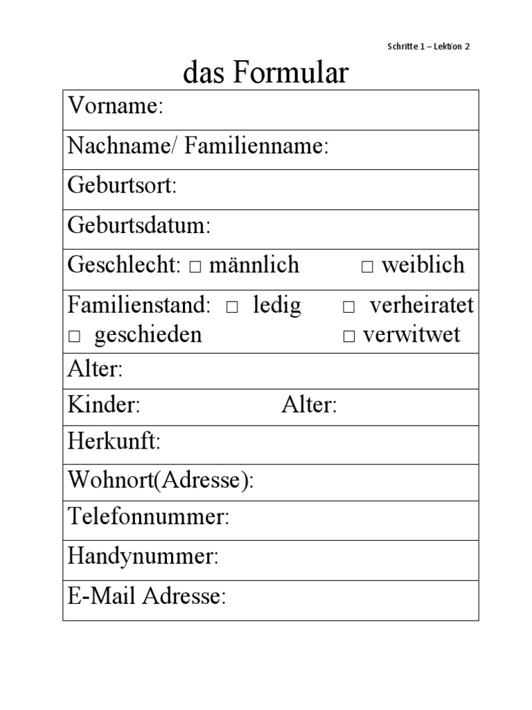 Formular Ausfuellen | PDF