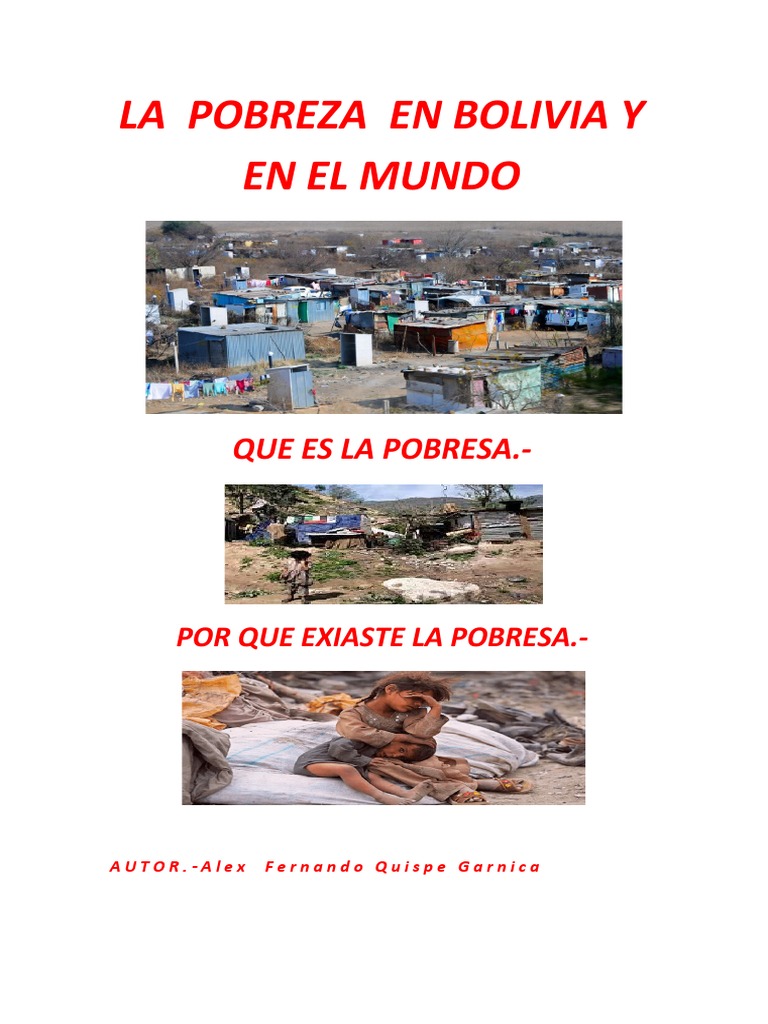 Causas y soluciones de la pobreza en Bolivia | PDF