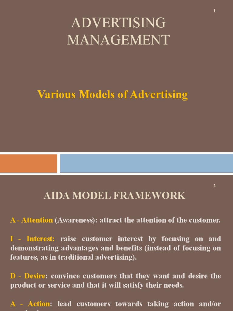 Advertising Management Models Explained | PDF | Target Audience | Brand