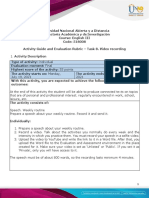 Activity Guide and Evaluation Rubric - Task 8 - Video Recording