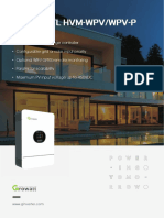 Growatt SPF 5000 TL HVM-WPV(-P) Datasheet