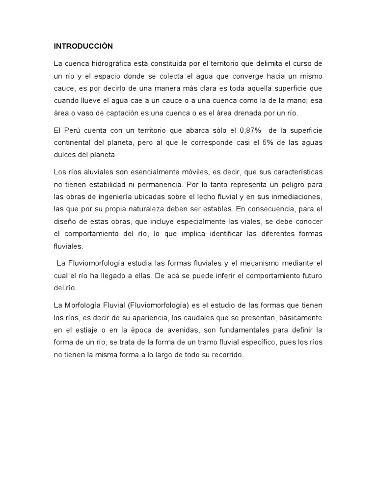 Morfologia Del Rio Naranjo | PDF | Río | Divisiones Fisiográficas