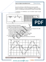 Série D'exercices - Physique Oscillation Électrique Forcée - Bac Math (2013-2014) MR Afdal Ali
