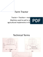 Farm Tractor: Tractor Traction + Motor Machine Used To Pull or Push Agricultural Implements in The Fields
