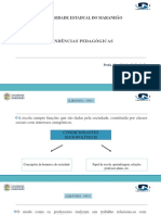 Slide Com Conteúdo - Tendências Pedagógicas