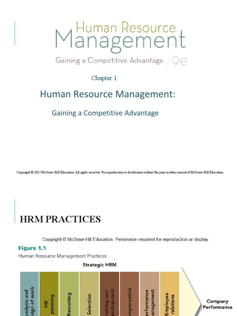 Human Resource Management:: Gaining A Competitive Advantage | PDF ...