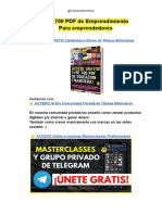 +700 PDF de Emprendimiento y Accesd Gratis Acomunidad Privada