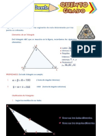 Clases de Triángulos para Quinto Grado de Primaria