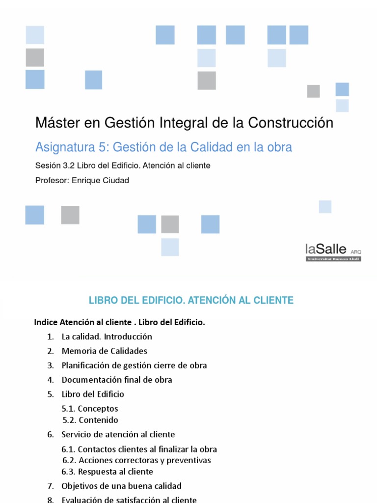 Gestión de Calidad en Construcción | PDF | Gestión de la calidad ...