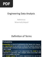 Engineering Data Analysis: Reference: Wowmath/deped