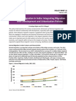 Internal Migration in India: Integrating Migration With Development and Urbanization Policies