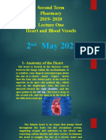 Second Term Pharmacy 2019-2020 Lecture One Heart and Blood Vessels