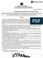 Exame de Admissao de Portugues IFPs EPFs 2018 - Curso Regular Ingles