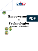 Empowermen T Technologies: Quarter 1 - Module 1
