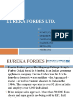 Eureka Forbes LTD.: SUMIT (47) KULDEEP (50) Jyotsana (51) BALMIK (52) RICHA (53) NEERU