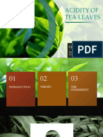 Measuring Acidity in Tea Leaves