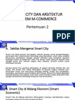 Smart City Dan Arsitektur Sistem M-Commerce Pertemuan 2