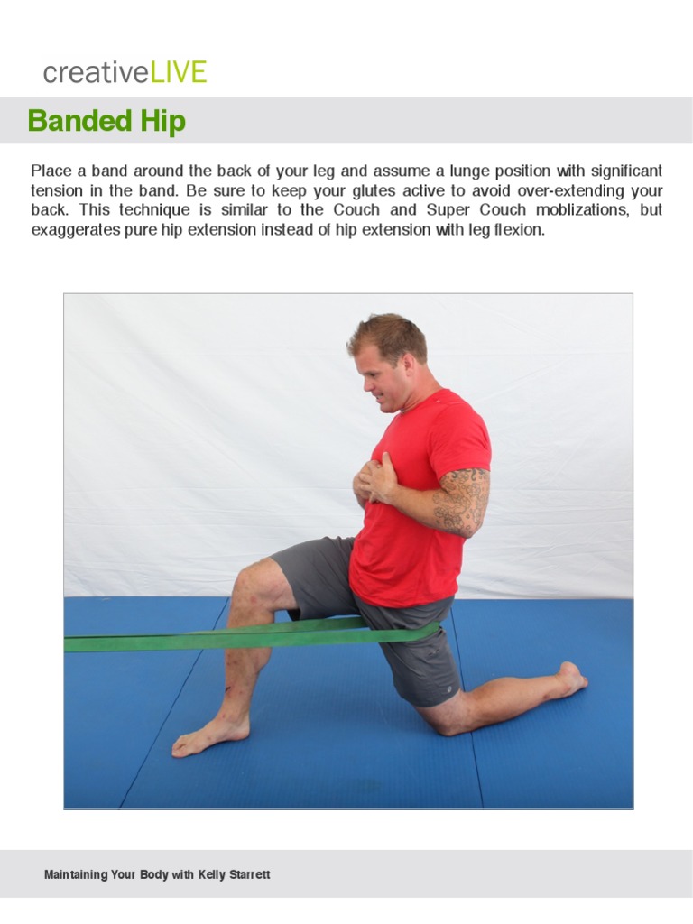 Banded Hip Marches Technique Guide | PDF