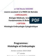 Généralités sur l Histologie et Embryolologie