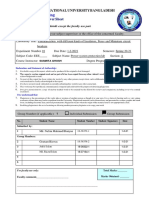 Faculty of Engineering: Laboratory Report Cover Sheet