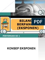 EKSPONEN DAN PERPANGKATAN