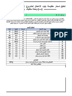 دراسة اسعار مقايسة بنود الاعمال