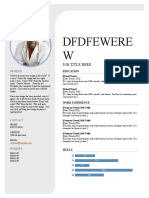 Dfdfewere W: Job Title Here