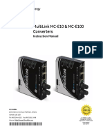 Multilink Mc-E10 & Mc-E100 Converters: Multilin