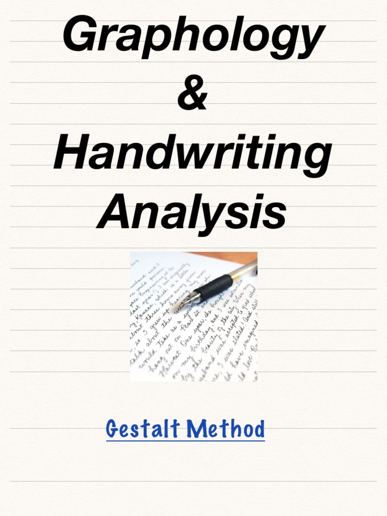 Gestalt Graphology Analysis Guide | PDF | Language Arts & Discipline