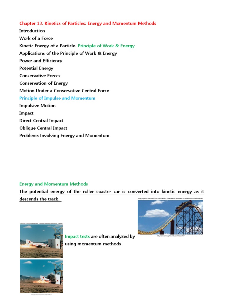 Kinetics Of Particles Energy And Momentum Methods Download Free Pdf